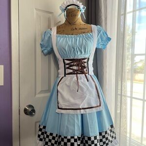 Alice in wonderland maid costume Dress cosplay